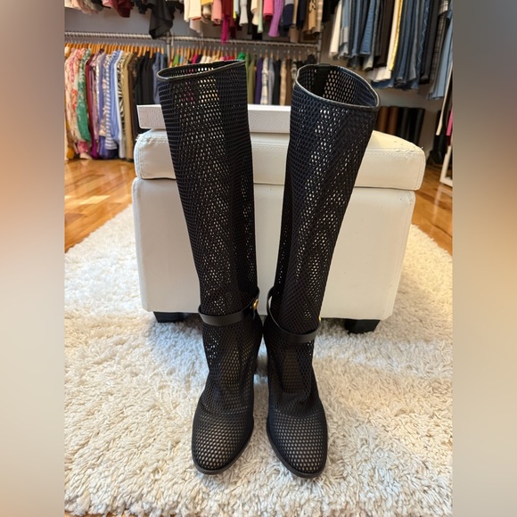 Dior Tall Mesh Boots - Picture 1 of 7